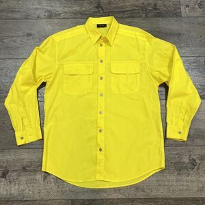 Versace Classic V2 Canary Yellow Long Sleeve Button Up Shirt - Men’s Medium